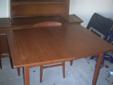 WALNUT DINING TABLE WITH 4 CHAIRS & CABINET MADE IN CANADA!