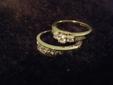 Wedding Set - Engagement Ring and Wedding Band